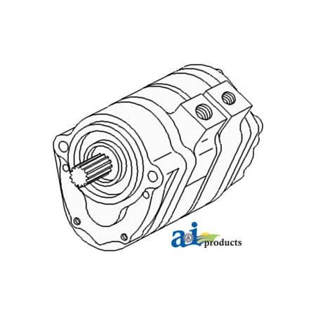 A & I Products Pump, Hydraulic (Triple) 11.4" x8.6" x6.4" A-70248735